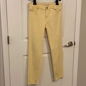 J. Jill Denim Slim Boyfriend Yellow Jeans
